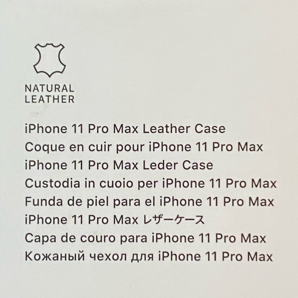 iPhone 11 Pro Max Natural Leather Case in midnight blue - Apple Phone Case - Picture 7 of 7